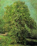 Chestnut Tree in Blossom Van Gogh