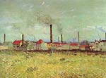 Factories at Asnieres Seen from the Quai de Clichy Van Gogh