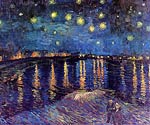 Starry Night Over the Rhone 1888 Vincent Van Gogh