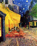 The Cafe Terrace on the Place du Forum, Arles, at Night 1888 Van