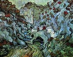 Les Peiroulets Ravine 1889 Van Gogh