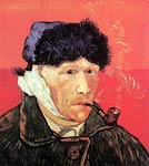Self-Portrait with Bandaged Ear and Pipe 1889 Van Gogh
