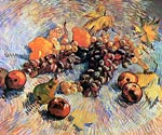Still Life with Apples, Pears, Lemons and Grapes 1887 Van Gogh