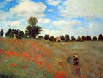 Wild Poppies at Argentueil (Les Coqueliquots) Claude Monet
