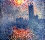 The parliament in London Claude Monet