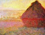 Heap of hay in the sunset Claude Monet