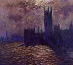 Houses of Parliament, Reflection of the Thames Monet