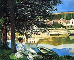 The river a Bennecourt Claude Monet