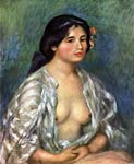 Gabrielle with open blouse Pierre-Auguste Renoir