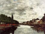 Canal near brussels 1871, Eugene Bourdin