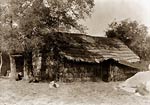 A Diegueno home, North American Indian dwelling