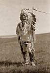 Sitting Bear American Indian Arikara chief in full regalia