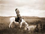 Oglala man (Red Hawk) Indian on Horse