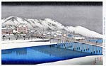 Sanjo Bridge. Snow Scene Hashiguchi Goyo