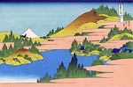 The lake of Hakone, Segami Katsushika Hokusai