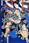 Actors, Japanese Theatre Katsushika Hokusai