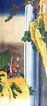 Poet Li Po admiring waterfall, Lo-Shan Katsushika Hokusai
