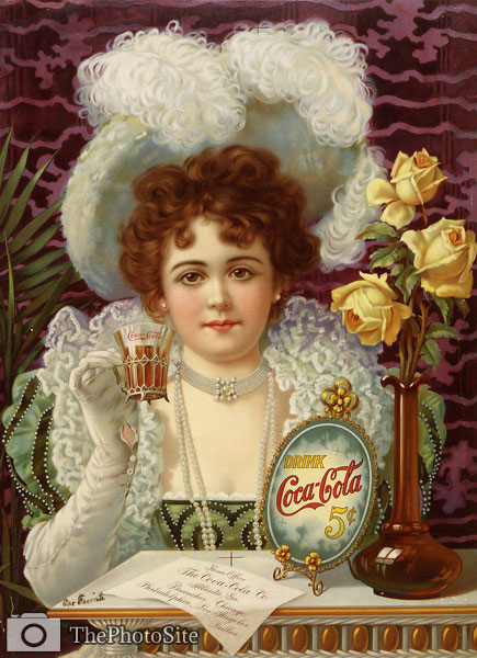 Drink Coca-Cola 5 cents 1890's Advertising Poster - Click Image to Close