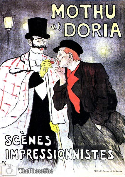 Theartre poster Mothu et Doria Impressionist Scenes by Theophil - Click Image to Close