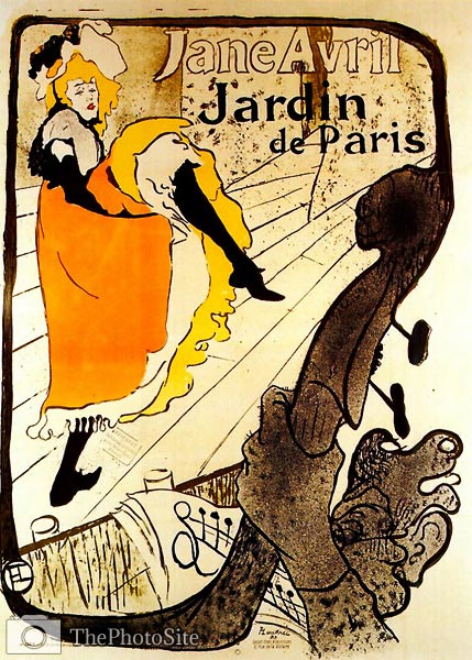 Jane Avril poster by Lautrec - Click Image to Close