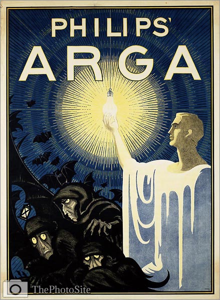 Philips Arga vintage advertising poster - Click Image to Close