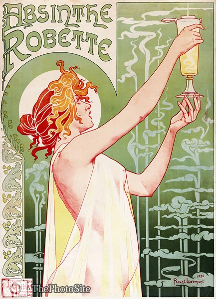 Henri Privat-Livemont Absinthe Robette Poster 1896 - Click Image to Close