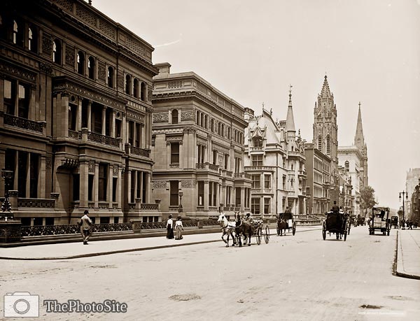 Fifth Avenue, North from Fifty-First St. New York City - Click Image to Close
