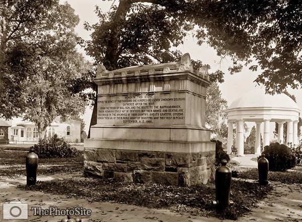 Monument to the Unknown Dead, Cemetery Arlington - Click Image to Close
