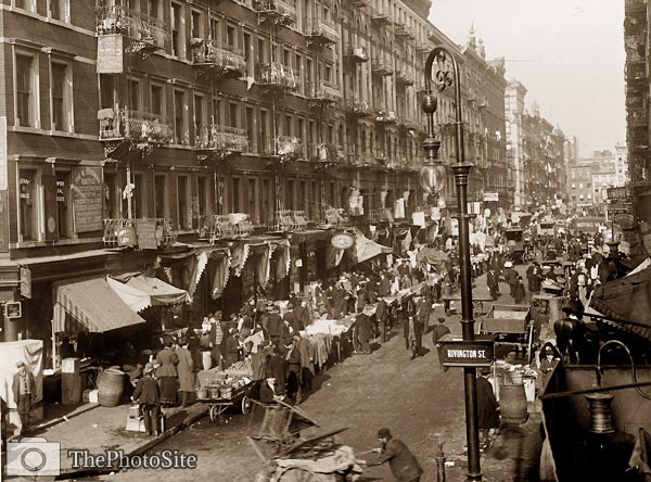 Slums and Market New York - The Ghetto - Click Image to Close