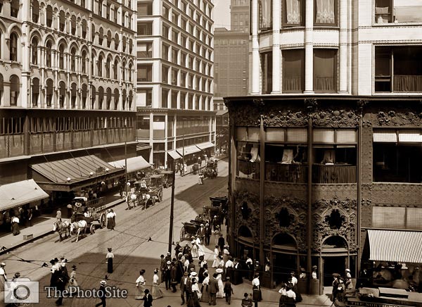 Madison and State Streets Chicago, Illinois 1907 - Click Image to Close
