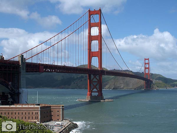 The Golden Gate Bridge, Fort Point - Click Image to Close