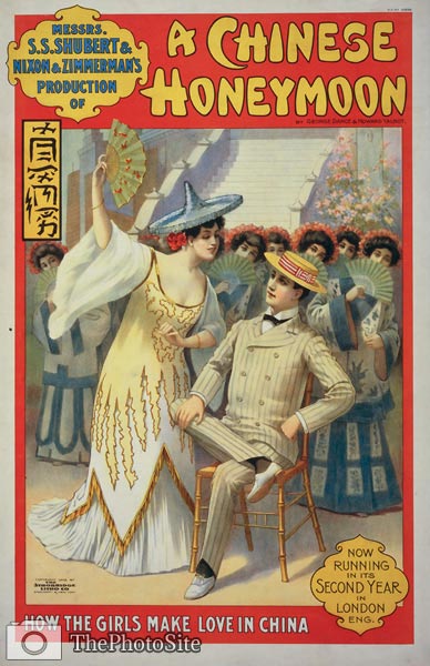 A Chinese honeymoon Theatre Poster 1902 - Click Image to Close