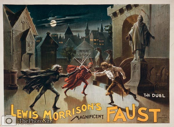 Faust Theatre Poster, 1888. Lewis Morrison. - Click Image to Close