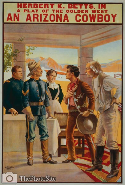 An Arizona cowboy 1905, theatre poster - Click Image to Close