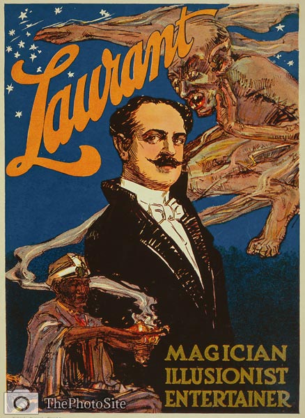 Eugene Laurant magician illusionist entertainer Poster - Click Image to Close