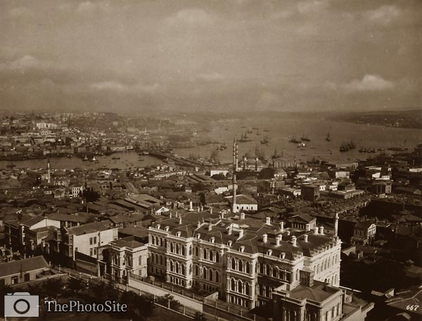 Galata and Istanbul Turkey 1880s - Click Image to Close