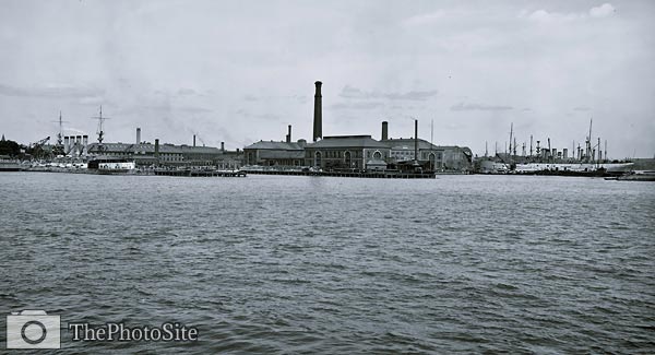 Charlestown Navy Yard - Boston Massachusetts 1905 - Click Image to Close