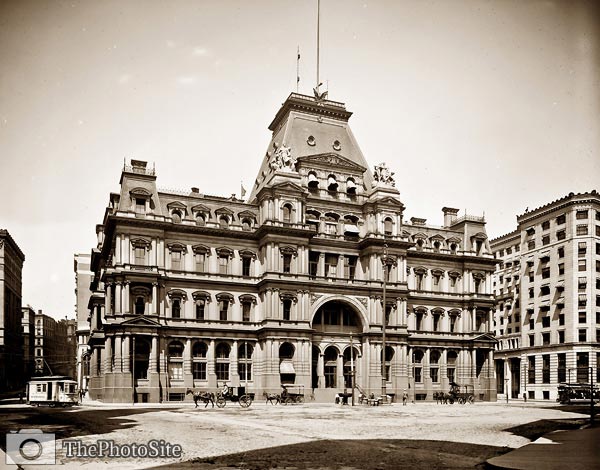 Post Office Square, Boston, Massachusett, early 20th century - Click Image to Close