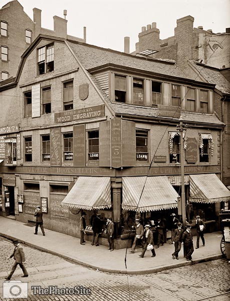 Old Corner Bookstore, first brick building in Boston - Click Image to Close
