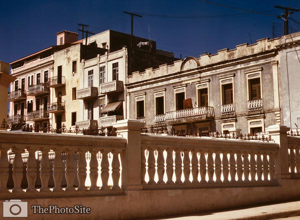 Apartment houses by cathedral San Juan 1941. - Click Image to Close