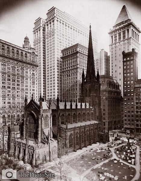Trinity Church and Graveyard, NYC - Click Image to Close