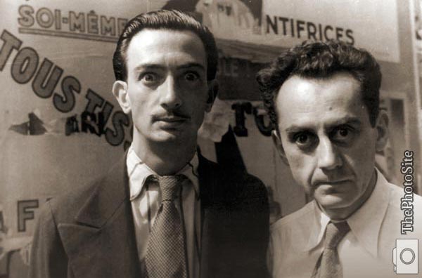 Portrait of Man Ray and Salvador Dali, Paris - Click Image to Close