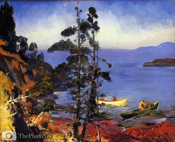 Evening Blue by George Bellows - Click Image to Close