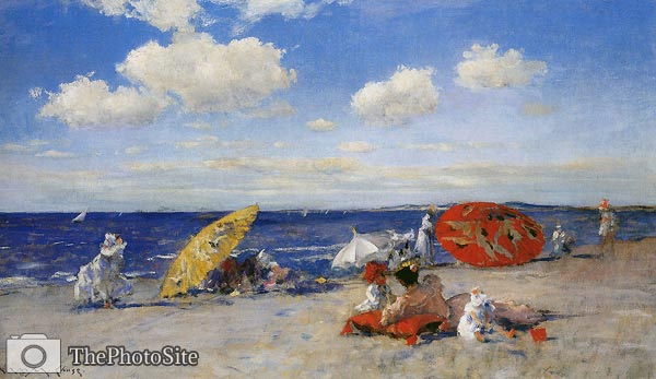 At the Seaside William Merritt Chase - Click Image to Close