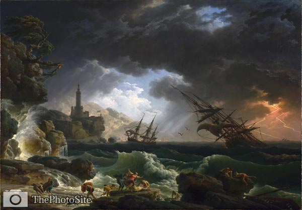 A Shipwreck in Stormy Seas Claude-Joseph Vernet - Click Image to Close