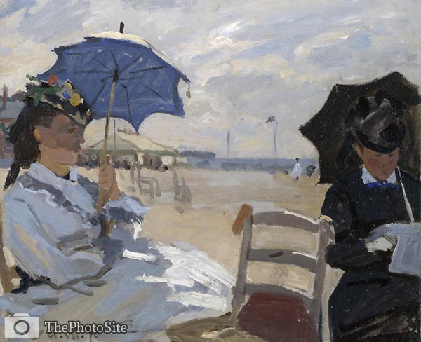 The Beach at Trouville Claude Monet - Click Image to Close