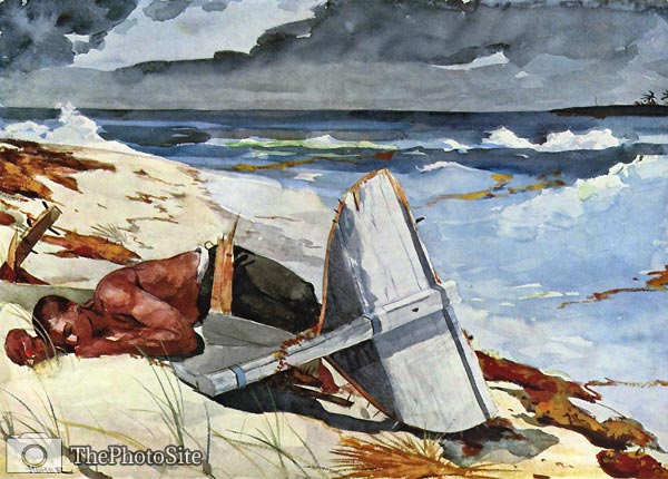 Shipwrecked Winslow Homer - Click Image to Close