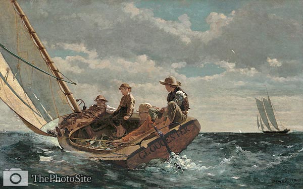 Breezing Up (A Fair Wind), 1876 Winslow Homer - Click Image to Close