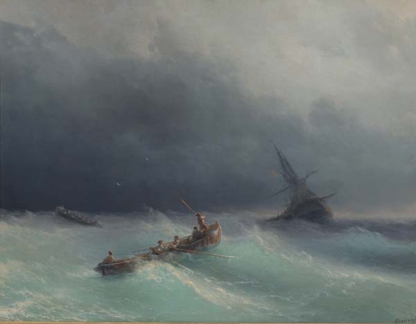 Storm at sea 1873, Ivan Aivazovsky - Click Image to Close