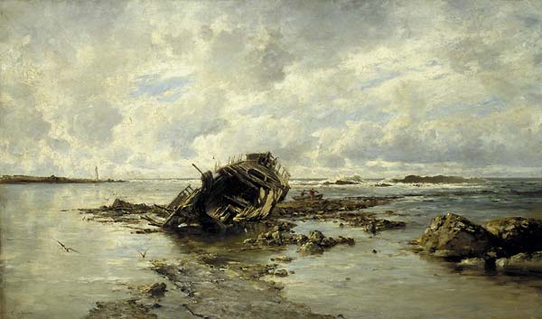 A Wrecked Ship - Click Image to Close